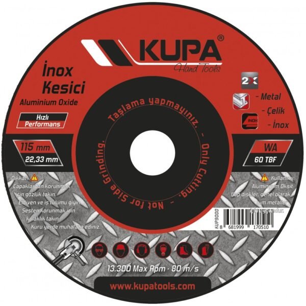KUPA İNOX KESİCİ 115 mm 25 ADET