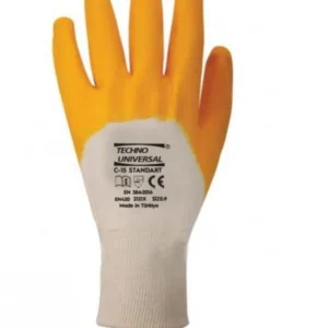 Universal Üniversal Tecno Standart C15 Sarı Nitril Iş Eldiveni (12 Çift ) No:10