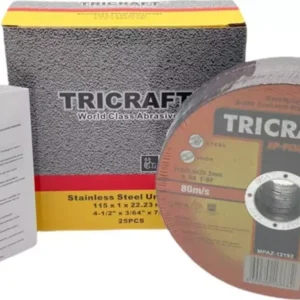 Tricraft Metal Kesme Inox Metal Kesici Taş 115x1.0x22 Mm 25'li Set Paket 5 Yıl