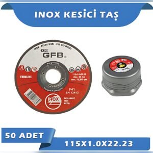 GFB İnox Paslanmaz Çelik Kesme Taşı 115X1.00 50'li