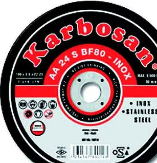 Paslanmaz Çelik (INOX) Kesme Diski Aa 54 R Bf80 115x1.0x22.23